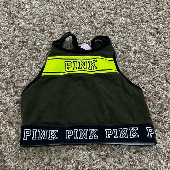 Victoria's Secret Other - PINK By Victorias Secret Size Small Haute Court Crop - Green